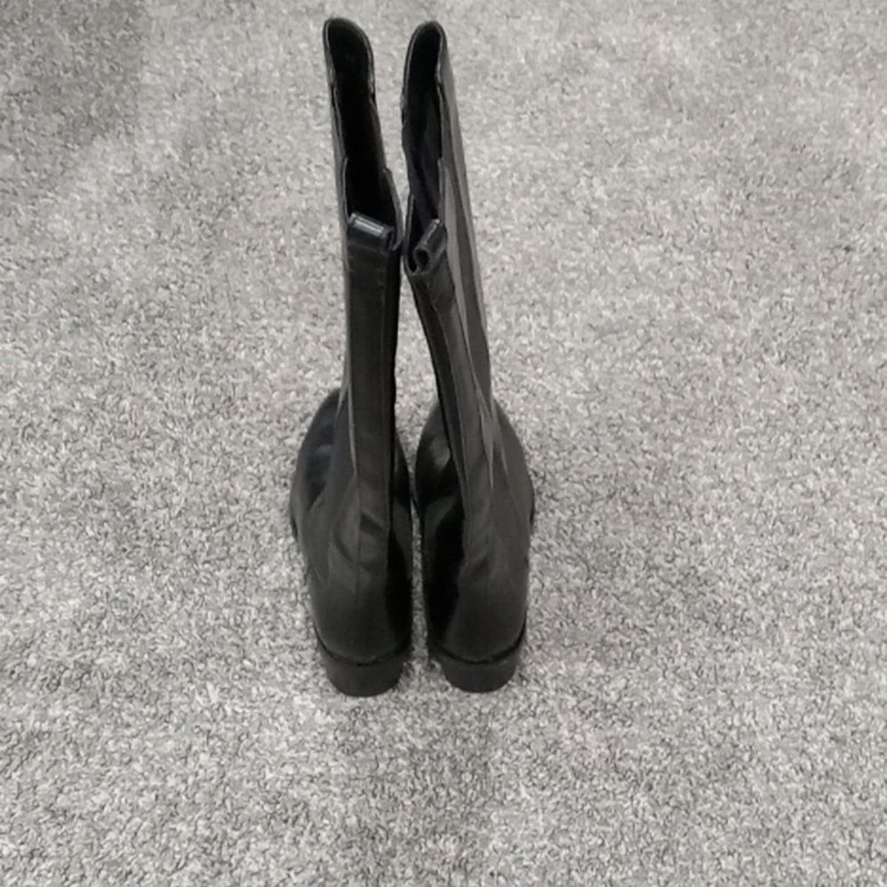 Splendid Andi Black Faux Leather Chelsea knee high riding boot size 8 1/2 NWT - Picture 6 of 6